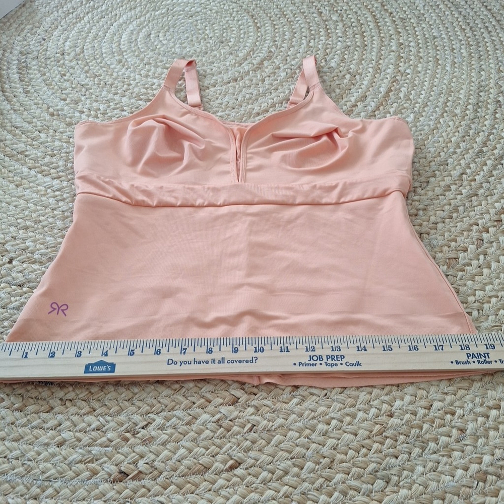 Ruby Ribbon Reina Camisole 1812 Women 42 Peach Orange Shaping Cami Tank Apricot - Picture 3 of 10